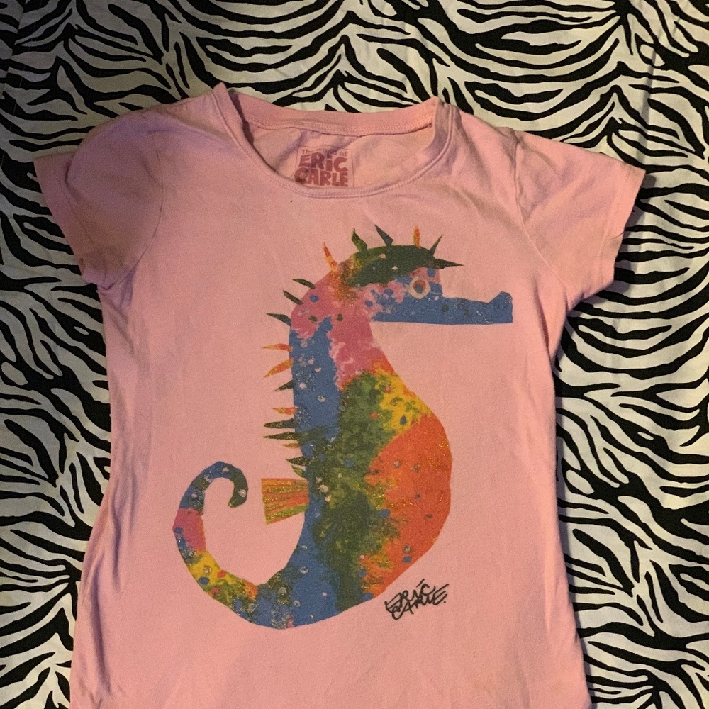 Salmon colored Eric Carle Graphic Tshirt